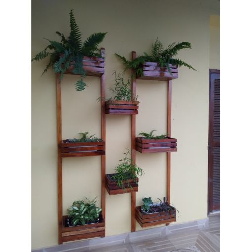Imagem de Vasos da Parede com plantas